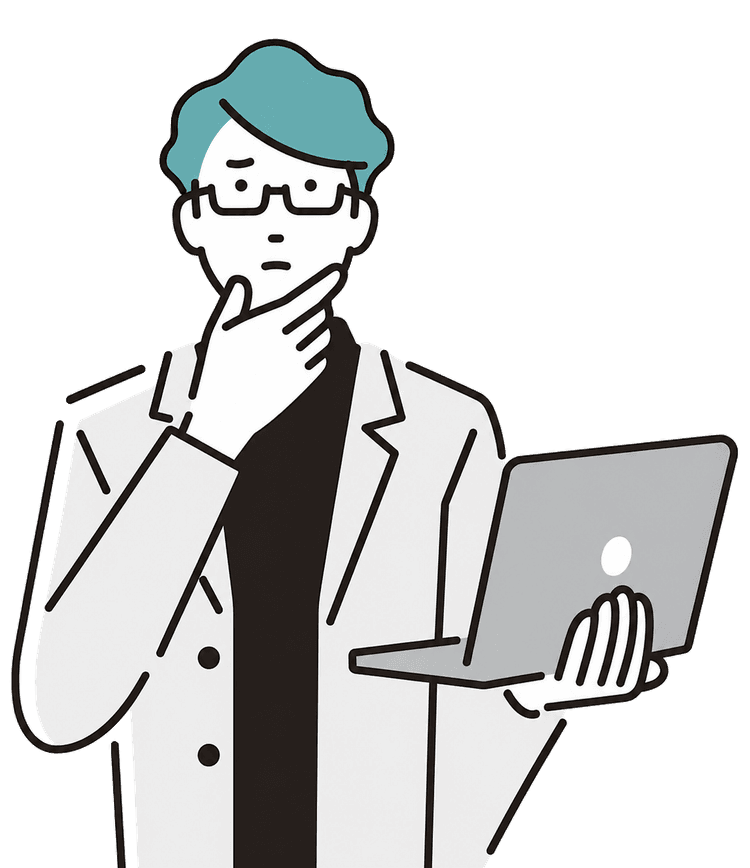悩みを抱える人物のイラスト